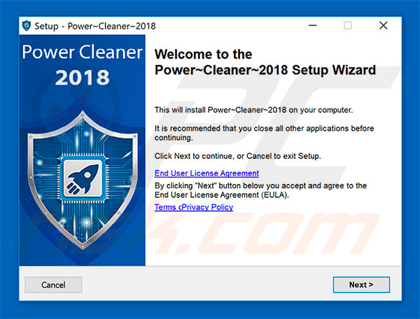 Power Cleaner 2018 installation setup