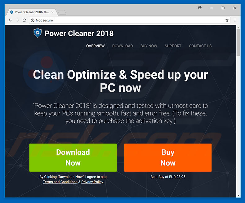 Power Cleaner 2018 website