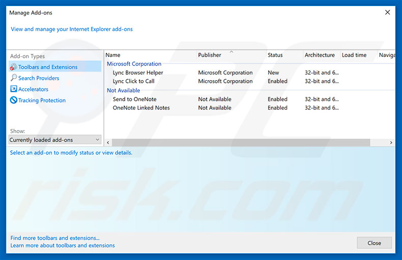 Removing PublicHotspot ads from Internet Explorer step 2