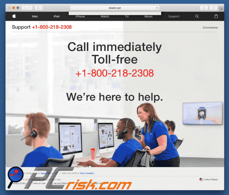 Call Immediately Toll-Free POP-UP Scam (Mac) - Removal steps, and macOS