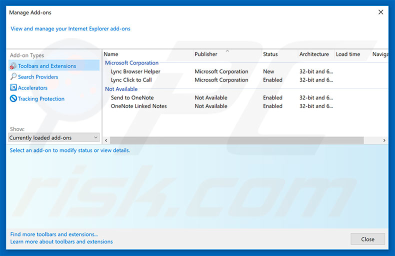 Removing newsupdateset.info ads from Internet Explorer step 2