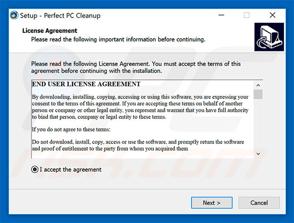 Perfect PC Cleanup installation setup