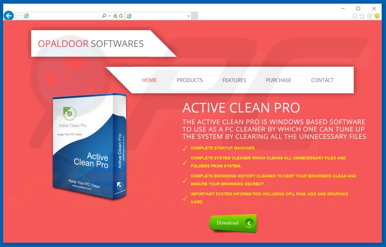Active Clean Pro unwanted application