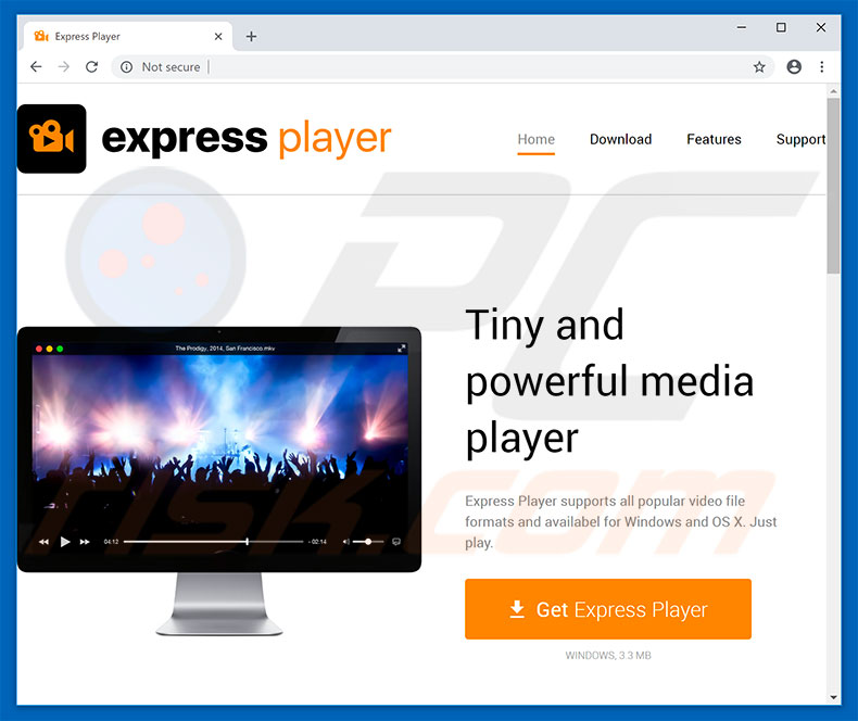 Express Player adware