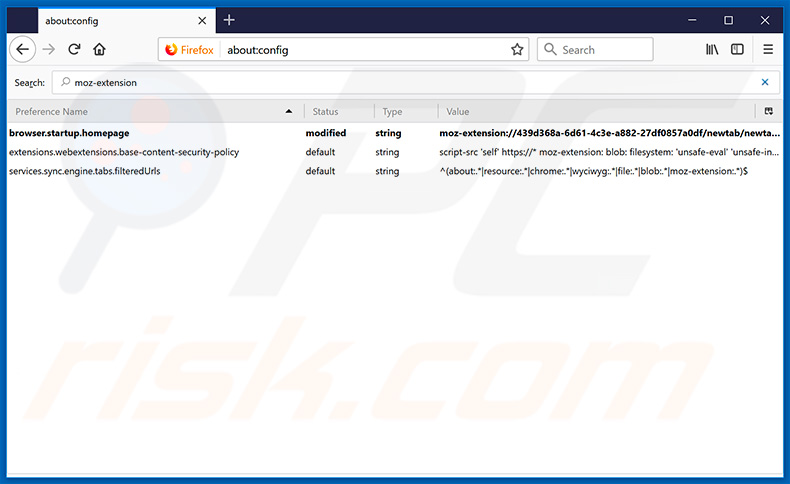 Removing search.htransitlocator.co from Mozilla Firefox default search engine