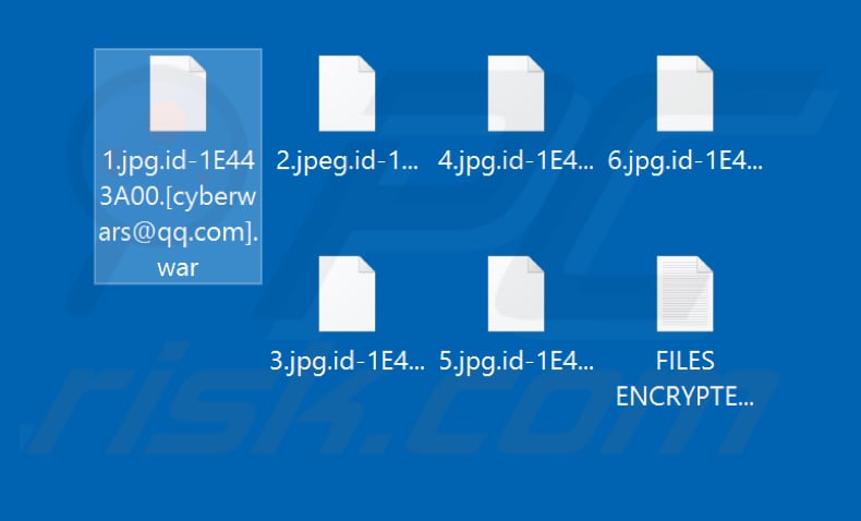 Files encrypted by War