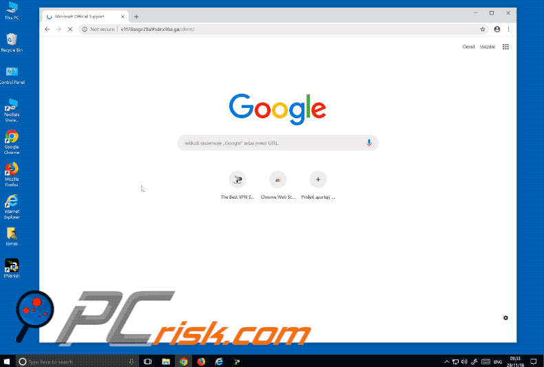 Your Registration Key Is Blocked popup gif