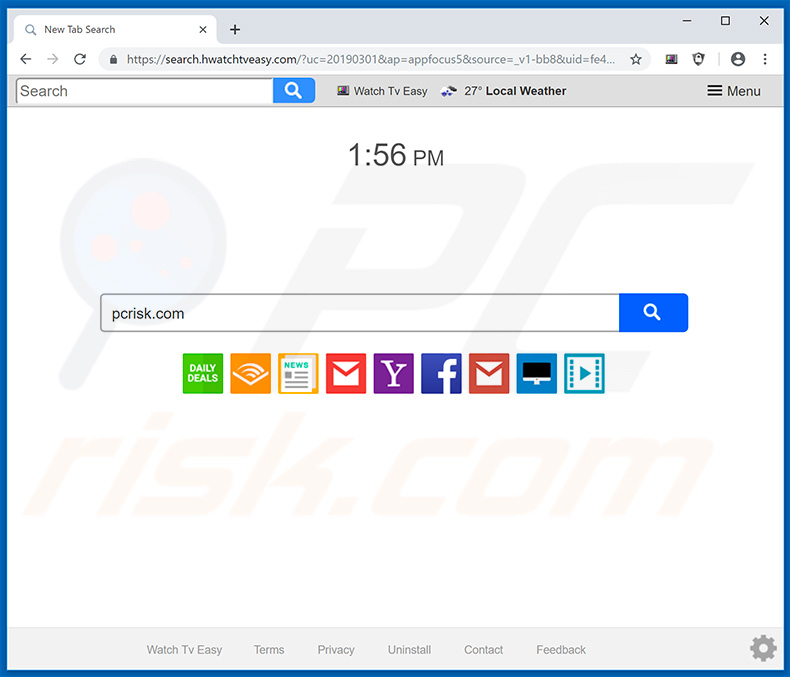 search.hwatchtveasy.com browser hijacker