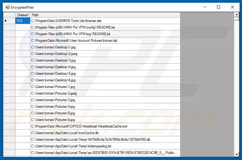 oscar venom ransomware view encrypted files pop-up window