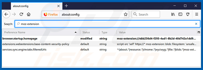 Removing search.searchfch.com from Mozilla Firefox default search engine