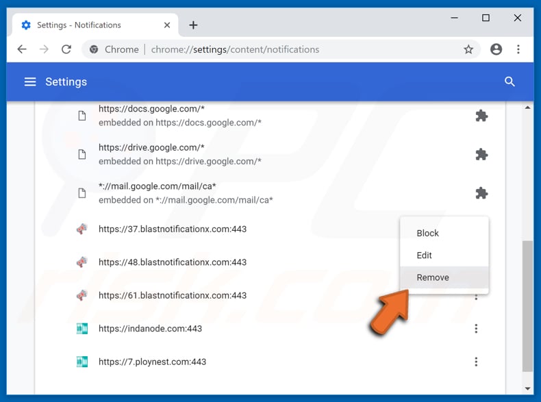 Disaktivera popup-meddelanden i webbläsaren Google Chrome