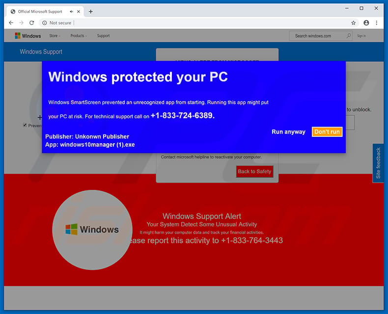 Windows Protected Your PC POP-UP Scam - Removal and recovery steps ...