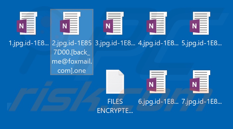 Files encrypted by One