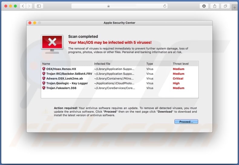 check mac for virus malware