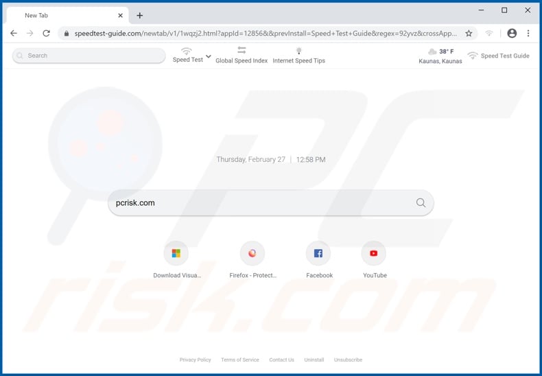 How to get rid of Speed Test Guide Browser Hijacker - virus removal guide
