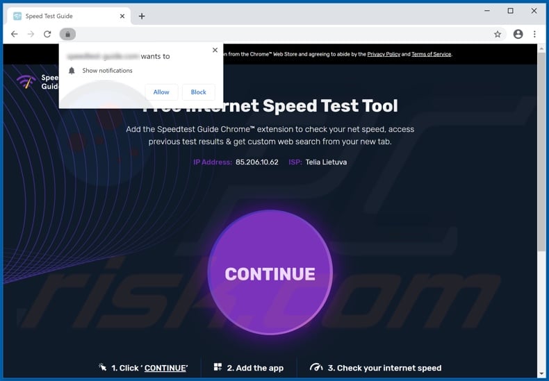 Speed test for Chrome - wifi speed test