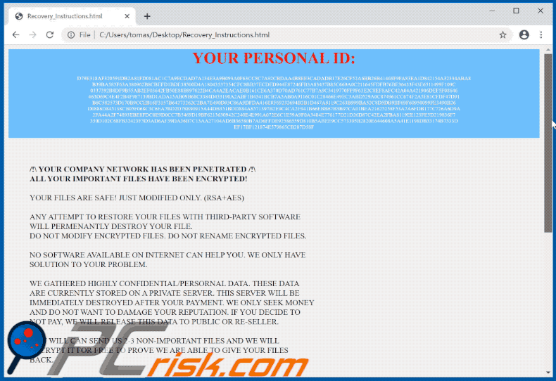 DeezNuts Crypter Ransomware - Decryption, removal, and lost files recovery