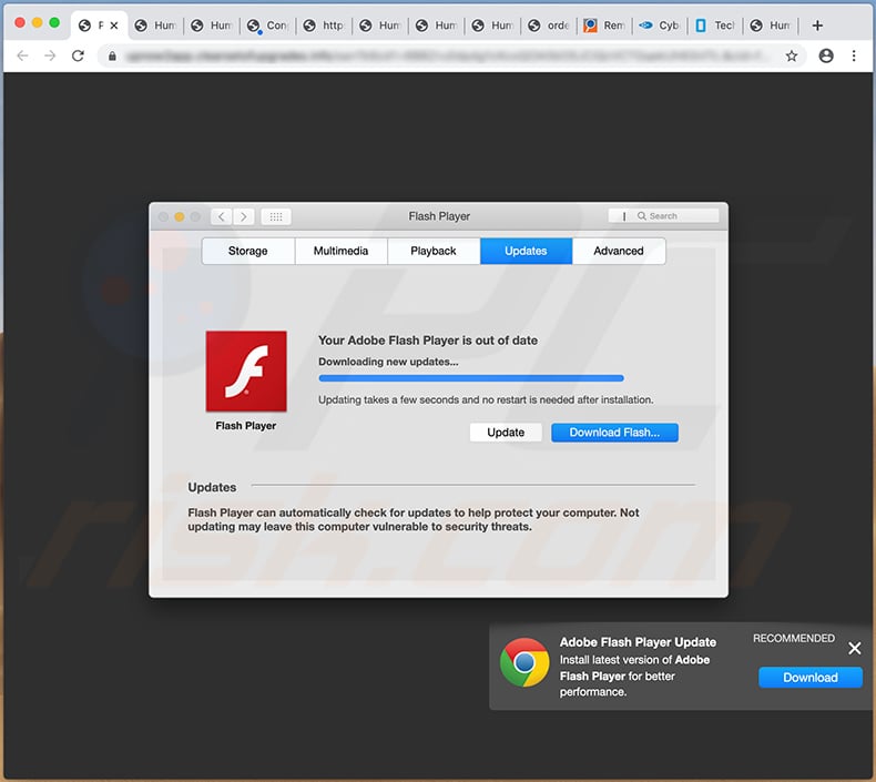 adobe flash player updates for mac virus
