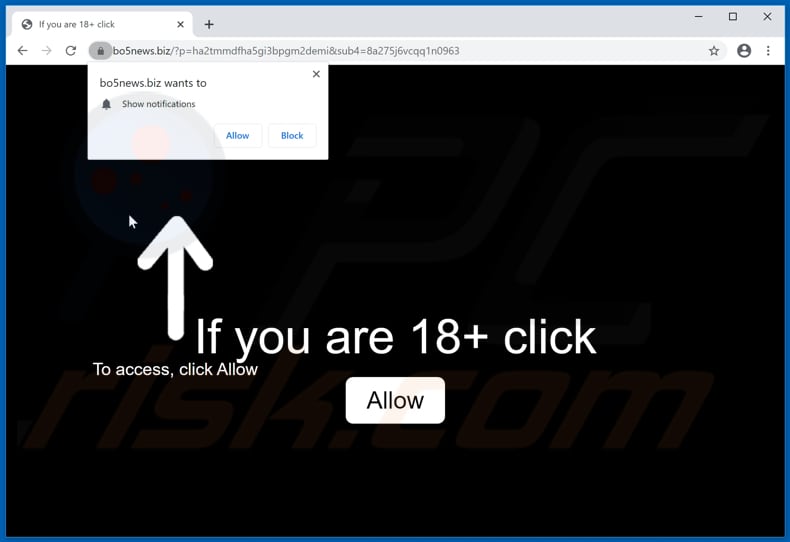 bo5news[.]biz pop-up redirects