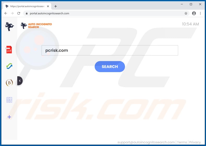 autoincognitosearch.com browser hijacker