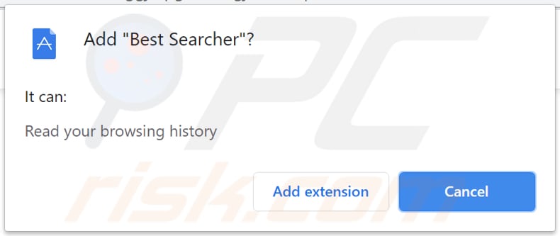 best searcher browser hijacker notification