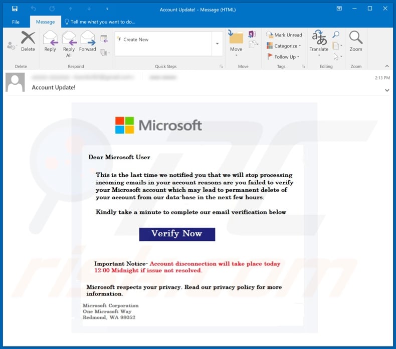 changed microsoft account email but not updated on my othjer computer
