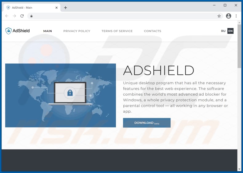 adshield malware download website