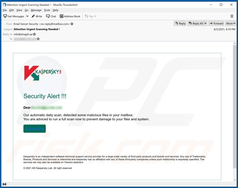 Kaspersky Email - Removal recovery (updated)