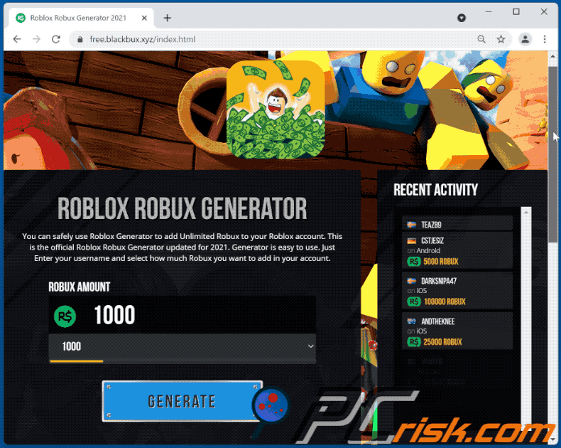 Stop Using Free Robux Websites 