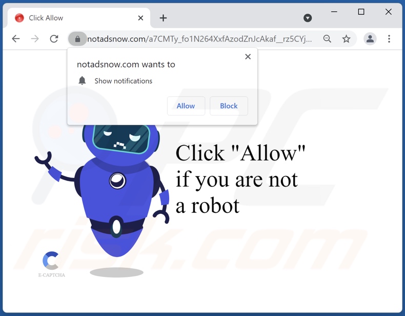 notadsnow[.]com pop-up redirects