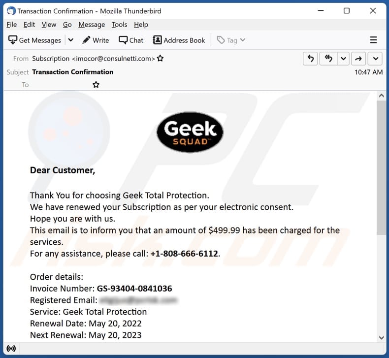 Geek Squad Email Scam - Removal and recovery steps (updated)