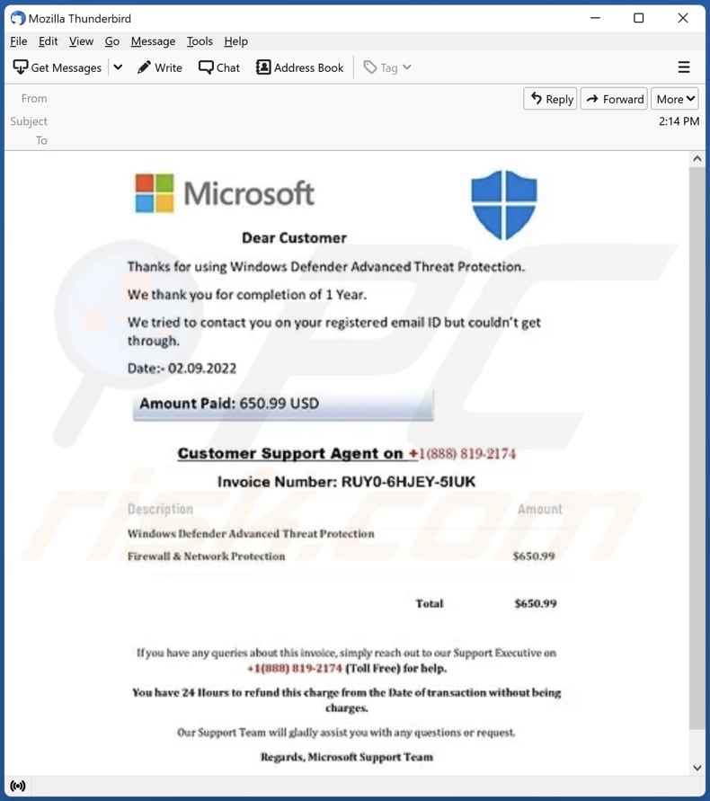Microsoft Email Scam - Removal and recovery steps (updated)