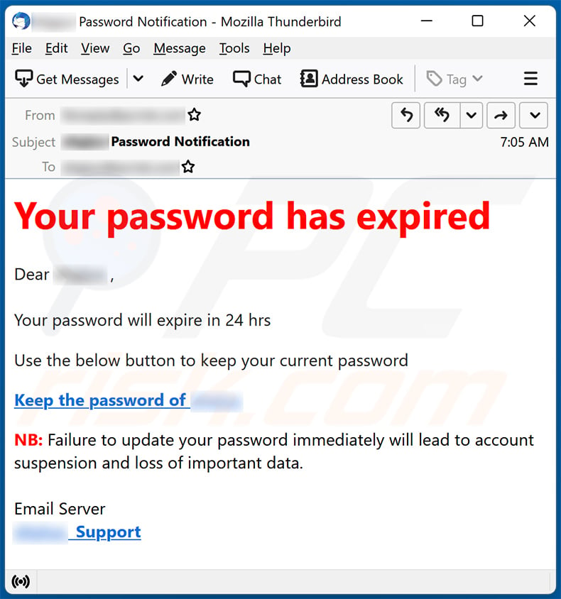 Password Expired Email Scam Removal And Recovery Steps updated 