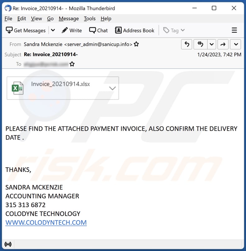 Attached Payment Invoice Email Scam Removal And Recovery Steps updated 