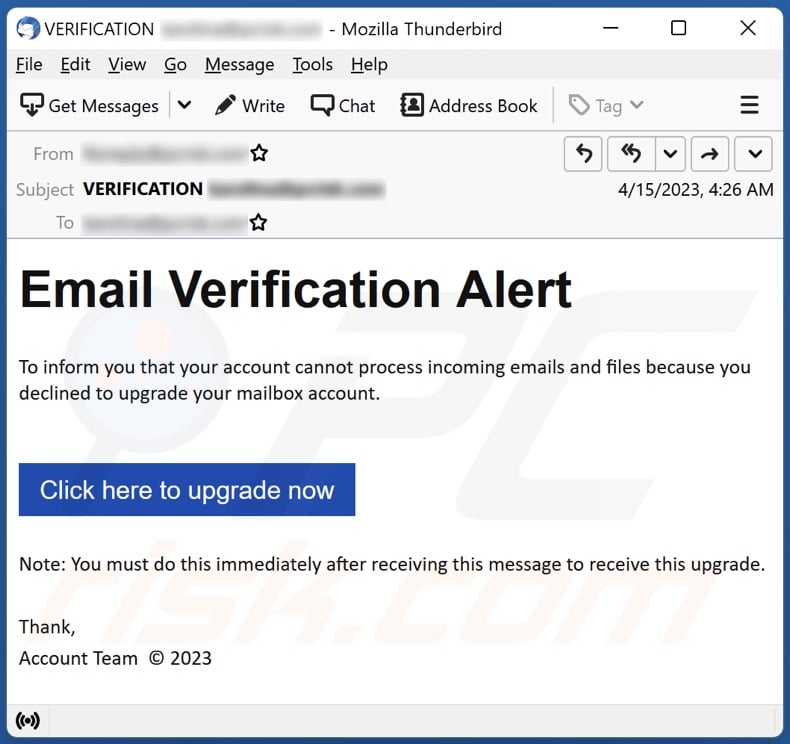 Email Verification Alert Scam Removal And Recovery Steps 