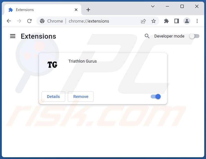 Removing privatesearchqry.com related Google Chrome extensions