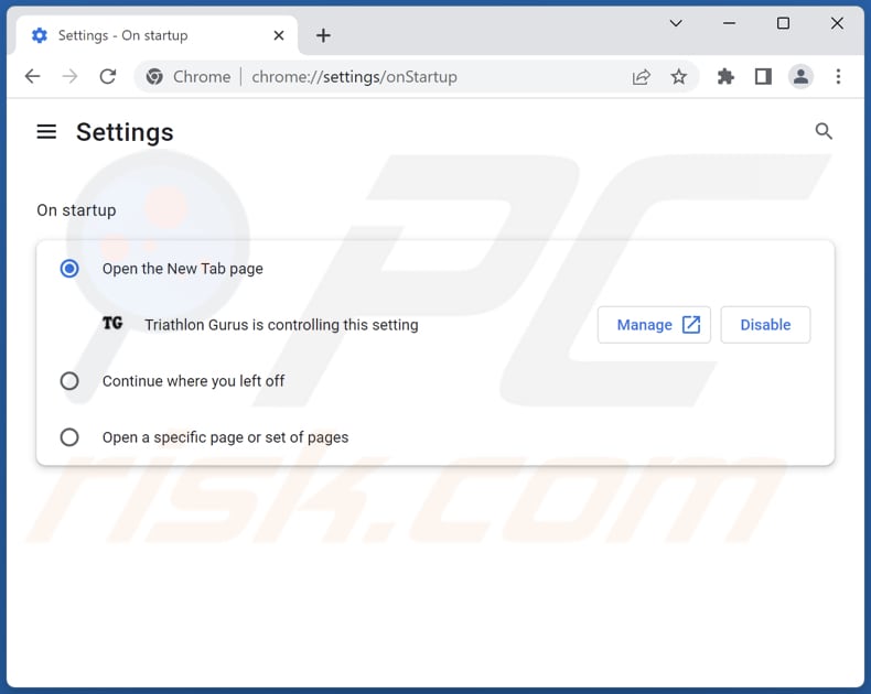 Removing privatesearchqry.com from Google Chrome homepage