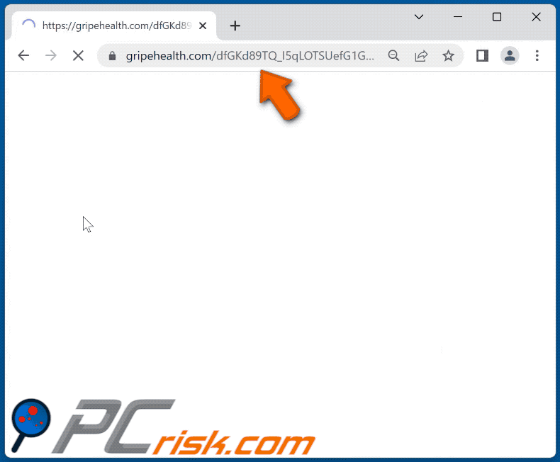 gripehealth[.]com website appearance (GIF)