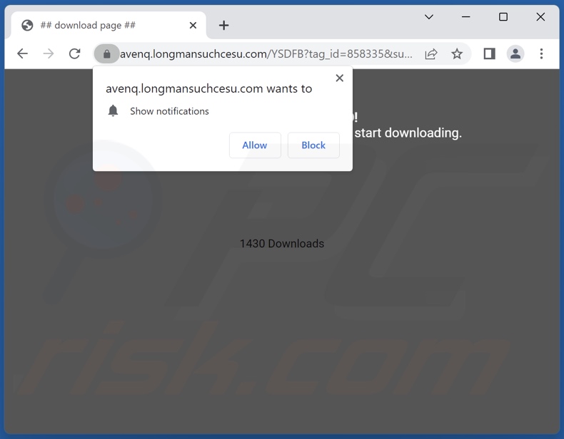 longmansuchcesu[.]com pop-up redirects