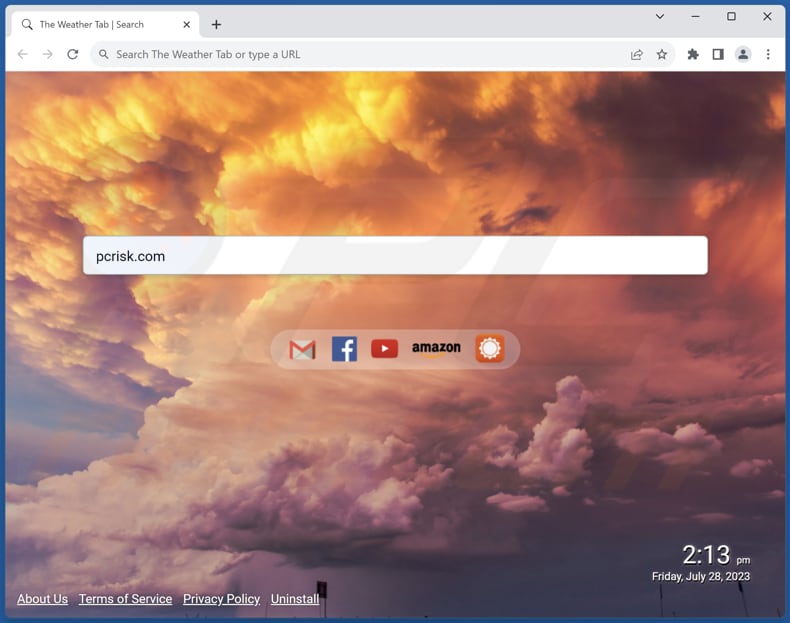 the-weather-tab.com browser hijacker