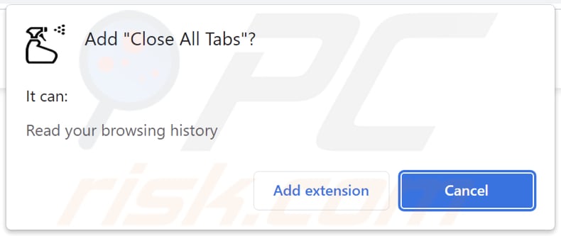 Close All Tabs adware