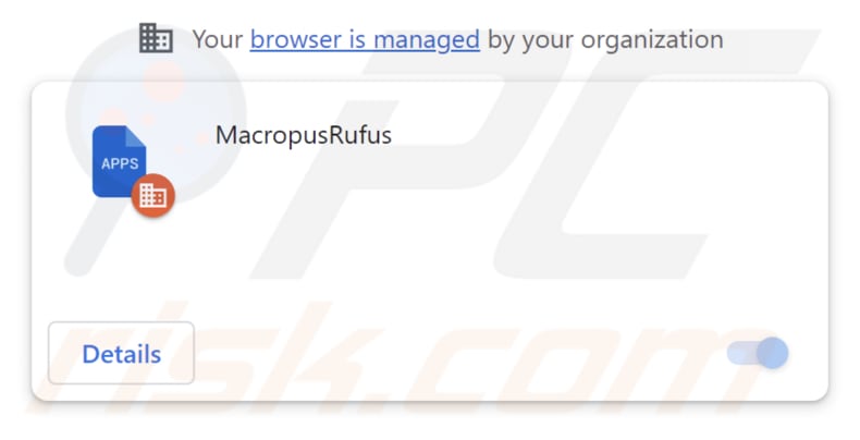 MacropusRufus malicious extension