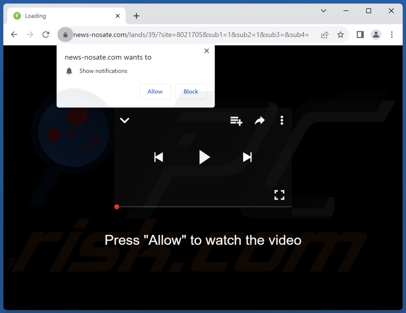news-nosate[.]com pop-up redirects