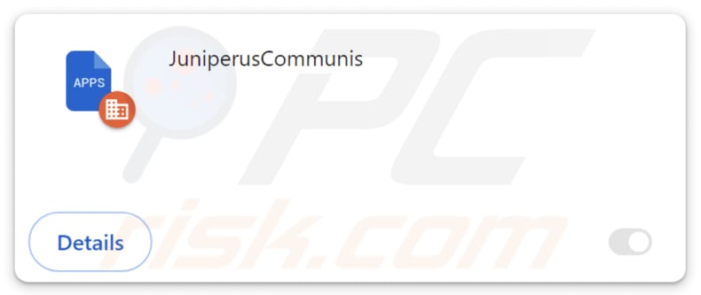 JuniperusCommunis malicious extension