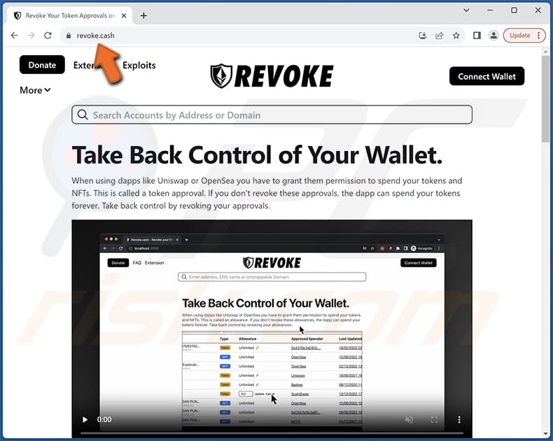 revoke.cash scam real legit website