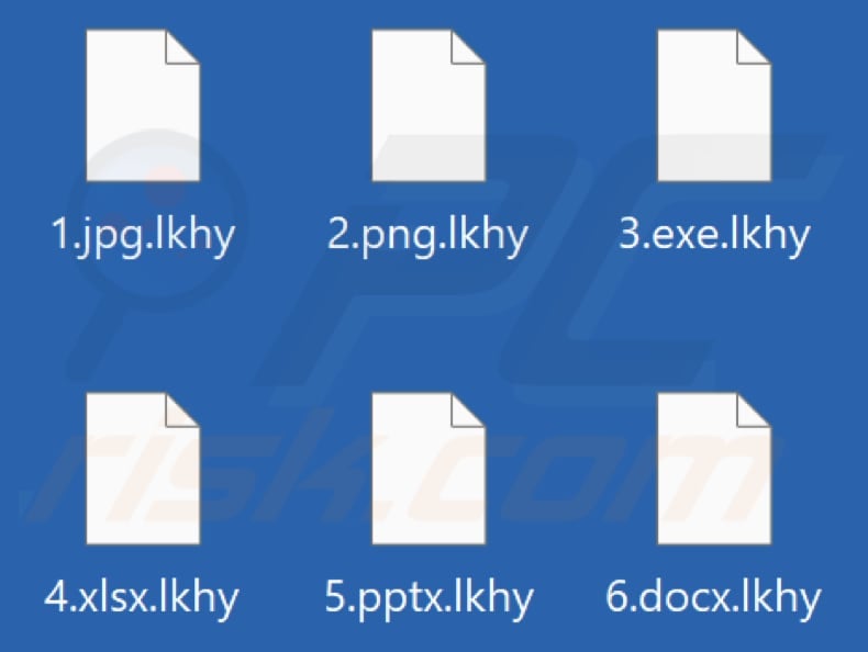 Files encrypted by Lkhy ransomware (.lkhy extension)