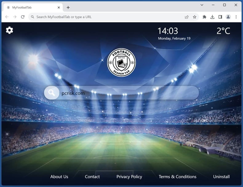 myfootballtab.com browser hijacker