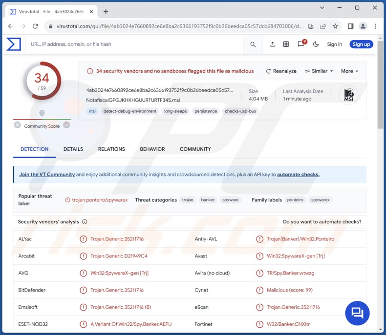 CHAVECLOAK banking trojan