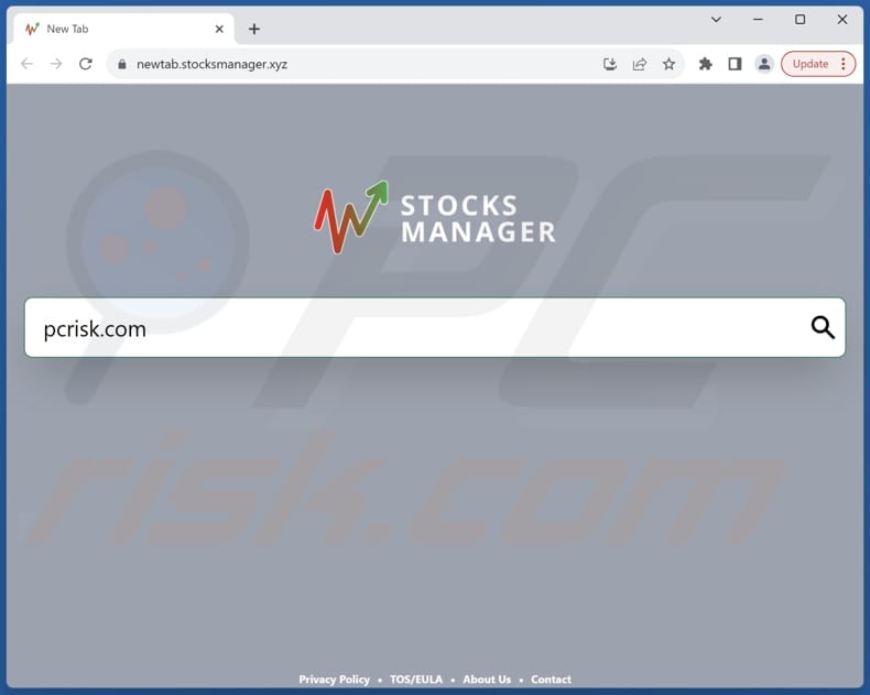 stocksmanager.xyz browser hijacker