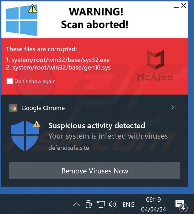 defendsafe.site notification